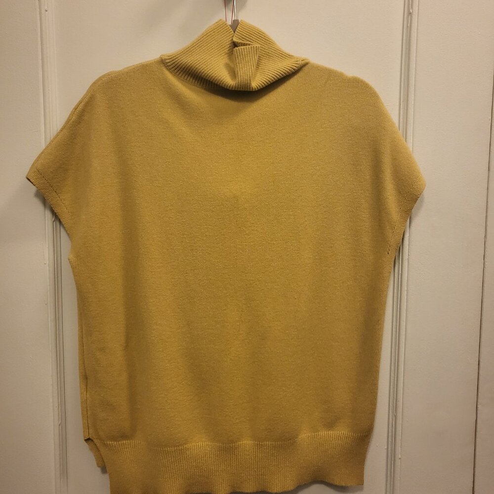 mock neck sleeveless top